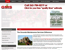 Tablet Screenshot of groundsmaintenancewi.com